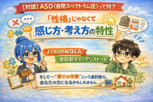 投稿についてもっと詳しく 【対話】ASD（自閉スペクトラム症）って何？「性格」じゃなくて“感じ方・考え方の特性”の話