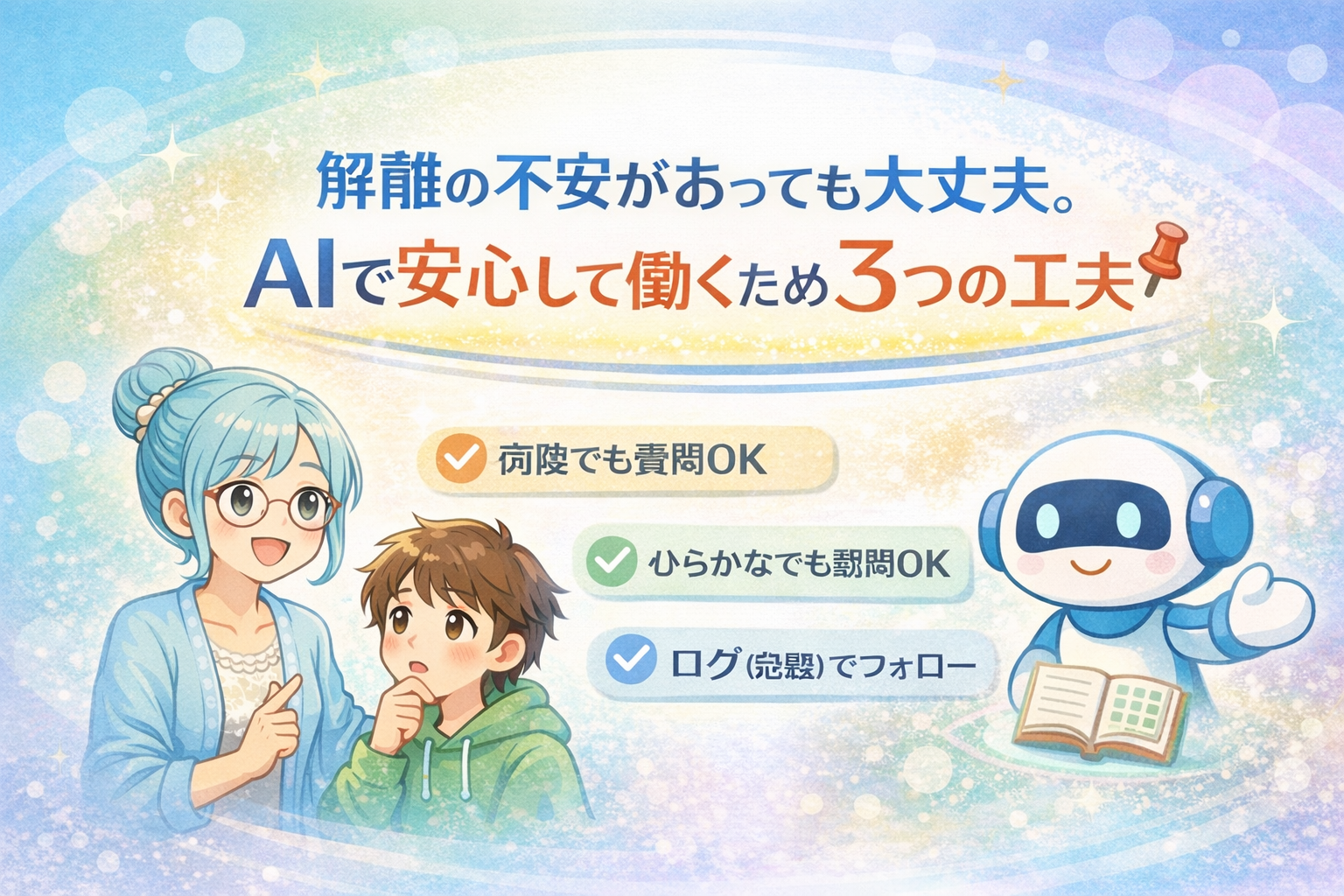 投稿についてもっと詳しく AIは何度聞いても怒らない｜解離の不安を減らす“やさしい使い方”