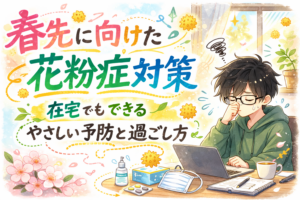 投稿についてもっと詳しく 春の花粉症対策まとめ｜在宅作業を続けやすくする工夫も紹介🌸